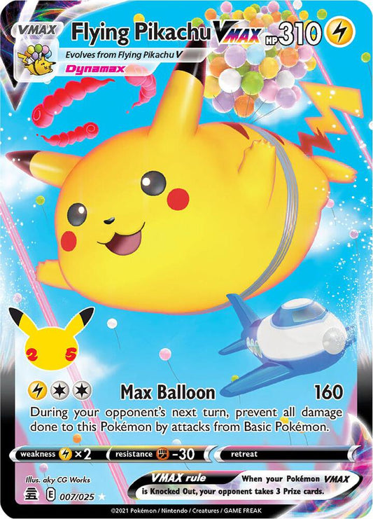 Flying Pikachu VMAX 007/025 Ultra Rare Celebrations Pokémon card