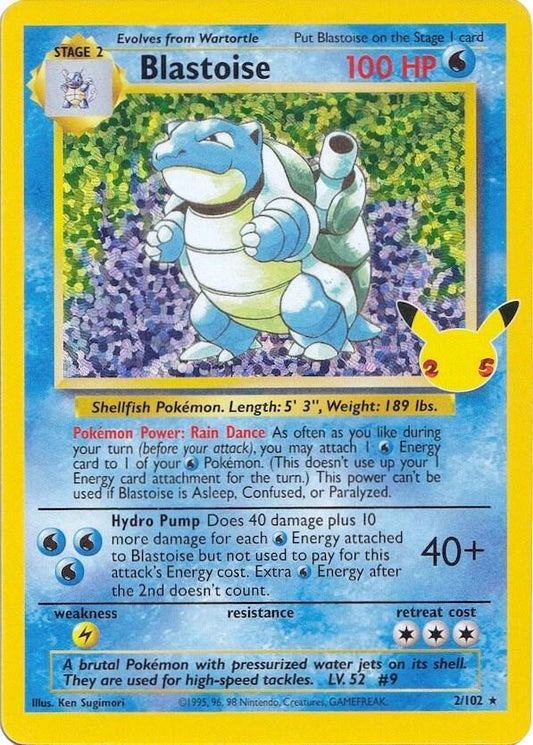 Blastoise 2/102 Classic Collection Classic Collection Pokémon card