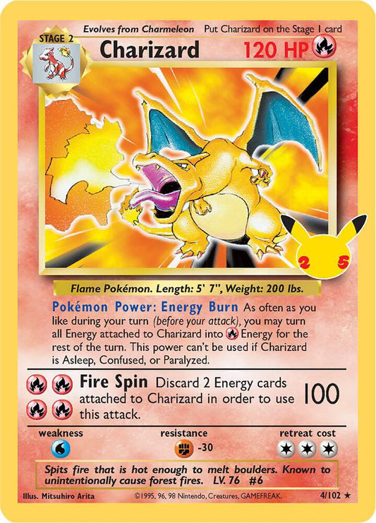 Charizard 4/102 Classic Collection Classic Collection Pokémon card