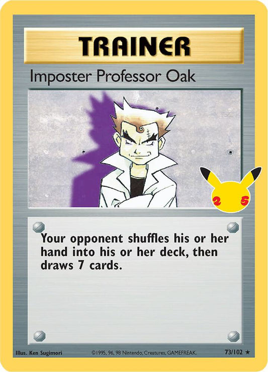 Imposter Professor Oak 73/102 Classic Collection Classic Collection Pokémon card