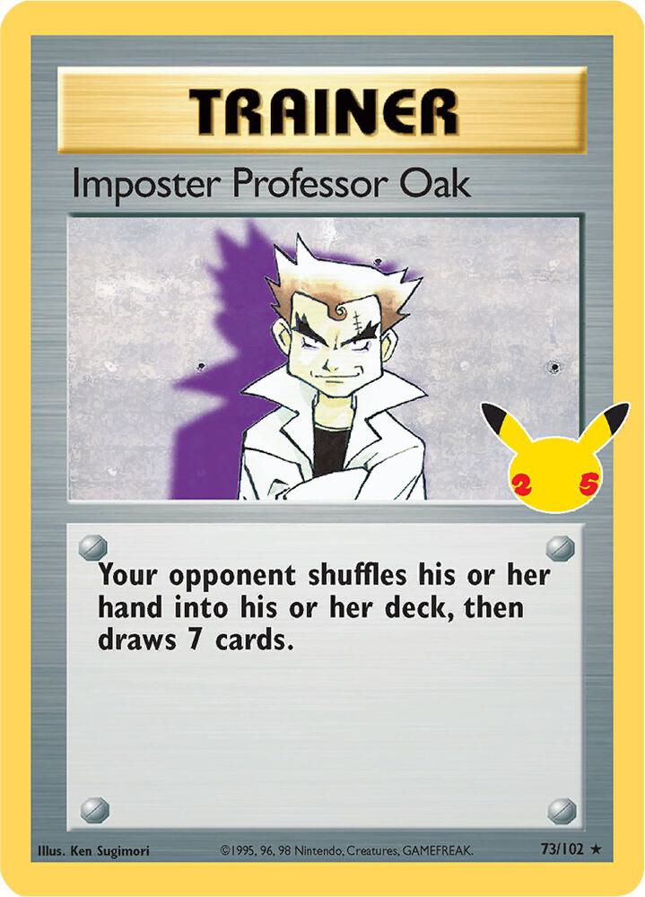 Imposter Professor Oak 73/102 Classic Collection Classic Collection Pokémon card
