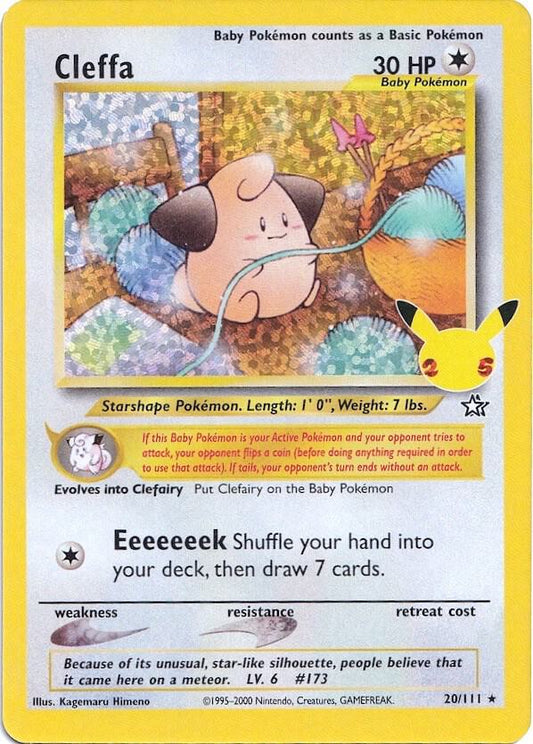 Cleffa 20/111 Classic Collection Classic Collection Pokémon card