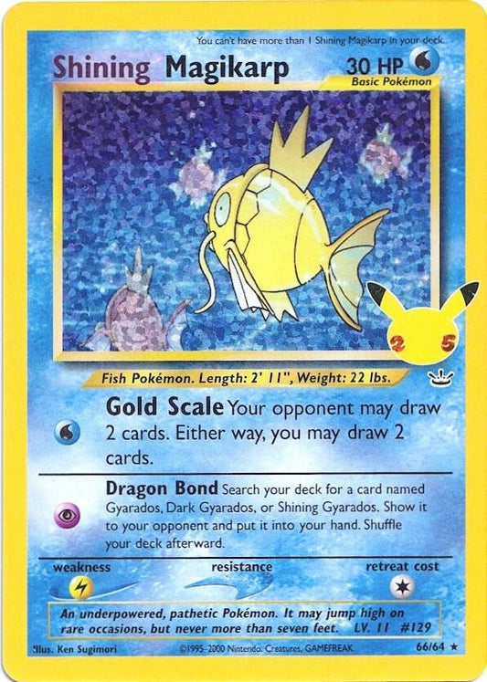 Shining Magikarp 66/64 Classic Collection Classic Collection Pokémon card
