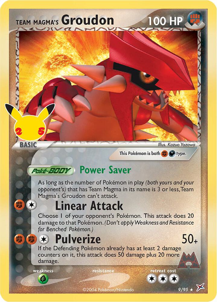 Team Magma's Groudon 9/95 Classic Collection Classic Collection Pokémon card