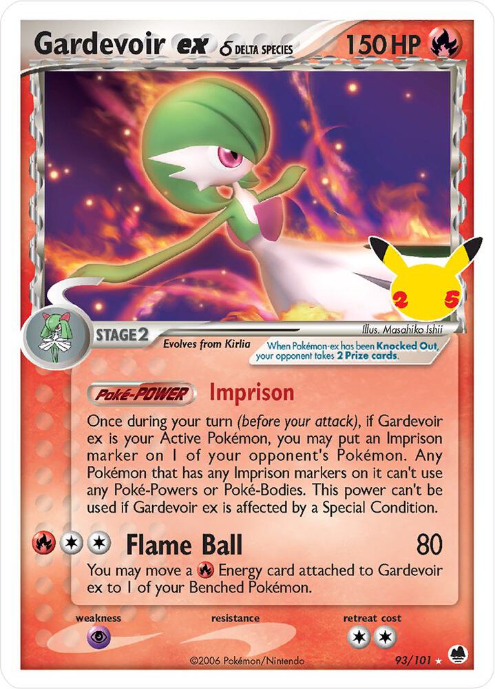 Gardevoir ex (Delta Species) - 93/101 Classic Collection Celebrations: Classic Collection