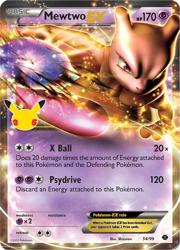Mewtwo EX 54/99 Classic Collection Classic Collection Pokémon card
