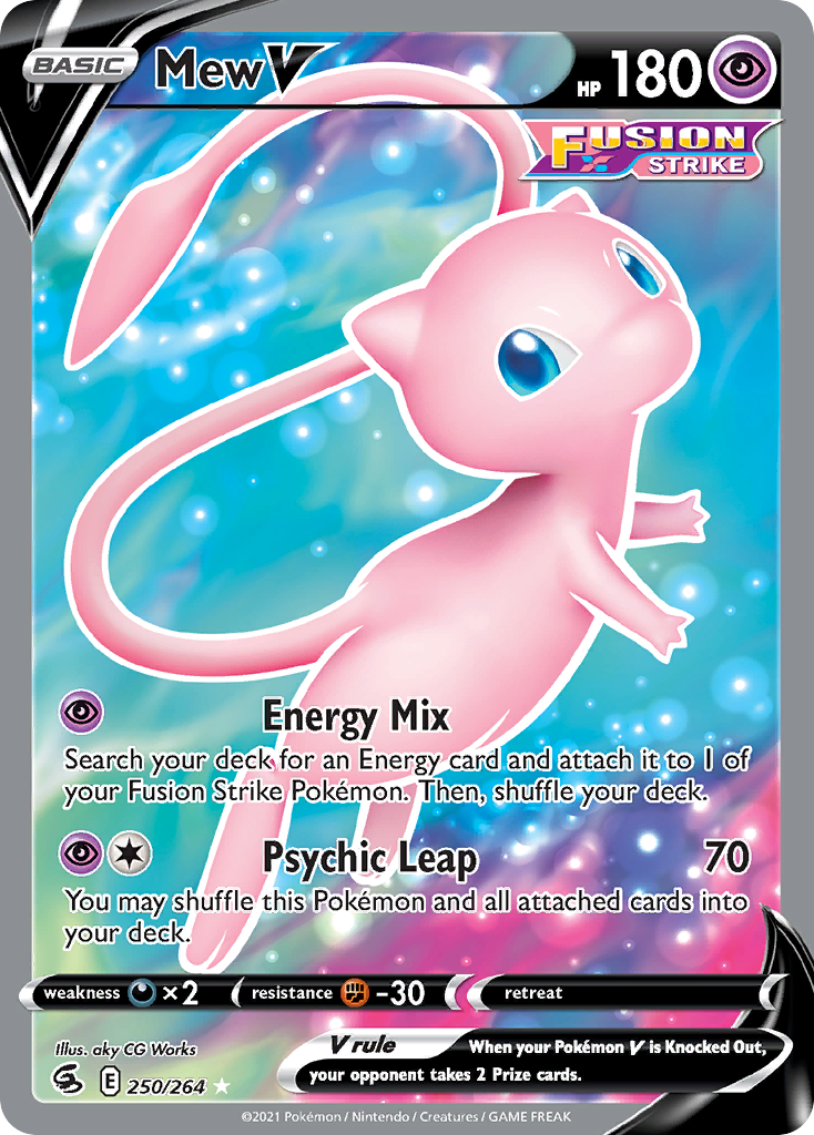 Mew V 250/264 Rare Ultra Fusion Strike