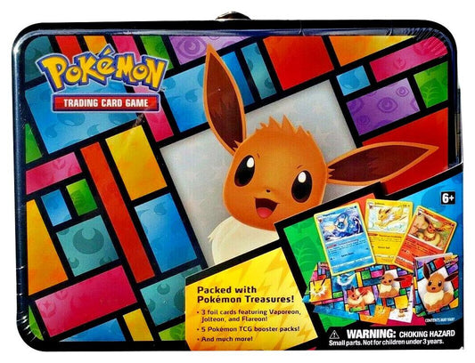 Eevee Pokemon Treasure Chest Tin Miscellaneous Cards & Products Pokémon card