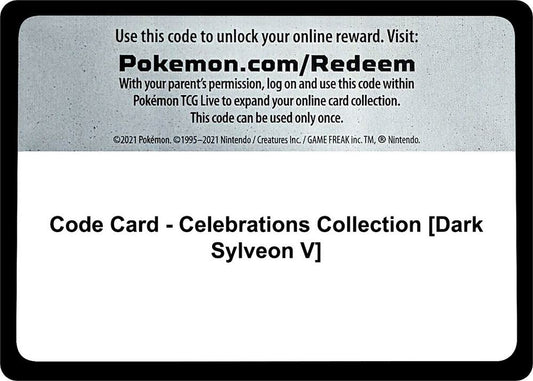 Code Card - Celebrations Collection [Dark Sylveon V] - Code Card Celebrations
