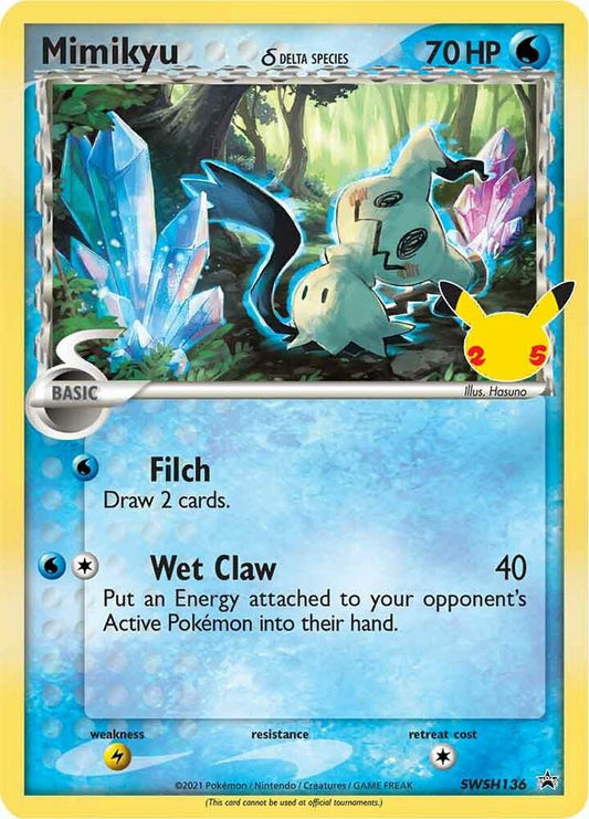 Mimikyu (Delta Species) - SWSH136 SWSH136 Promo Sword & Shield Promo Cards Pokémon card