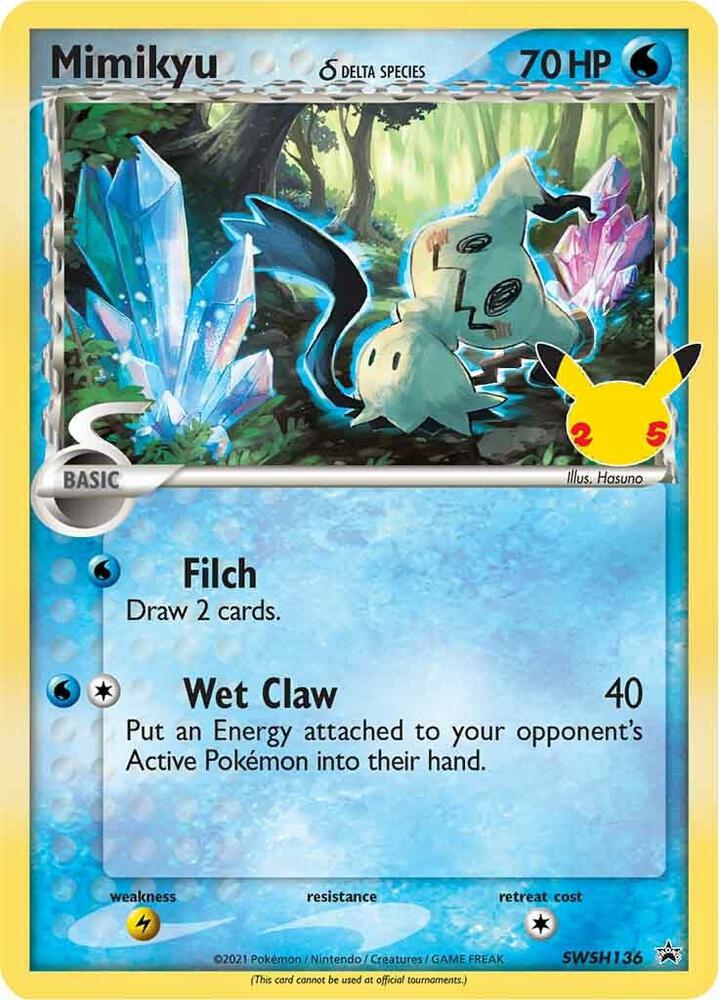Mimikyu (Delta Species) - SWSH136 SWSH136 Promo Sword & Shield Promo Cards Pokémon card