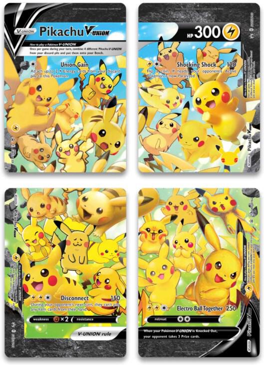 Pikachu V-Union [Set of 4] Promo Sword & Shield Promo Cards Pokémon card