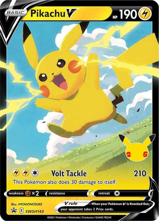 Pikachu V - SWSH143 SWSH143 Promo Sword & Shield Promo Cards Pokémon card
