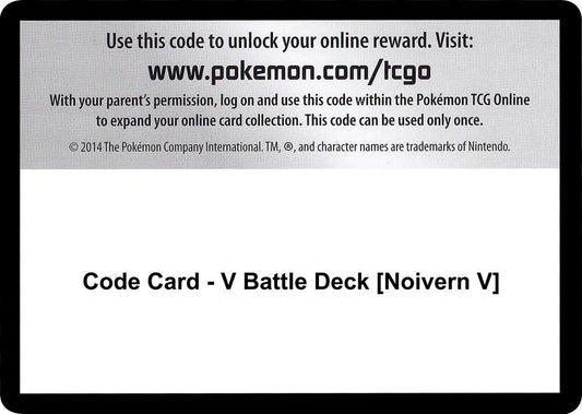 Code Card - V Battle Deck [Noivern V] Code Card Miscellaneous Cards & Products Pokémon card