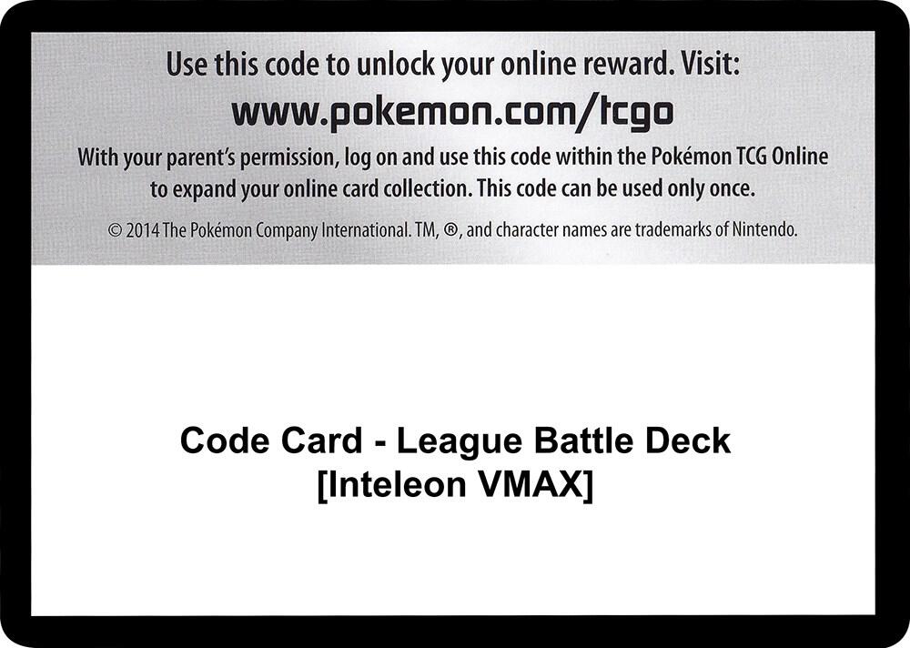 Code Card - League Battle Deck [Inteleon VMAX] - Code Card Miscellaneous Cards & Products