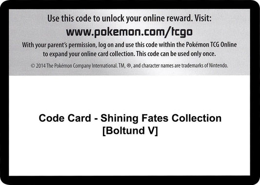 Code Card - Shining Fates Collection [Boltund V] - Code Card Shining Fates