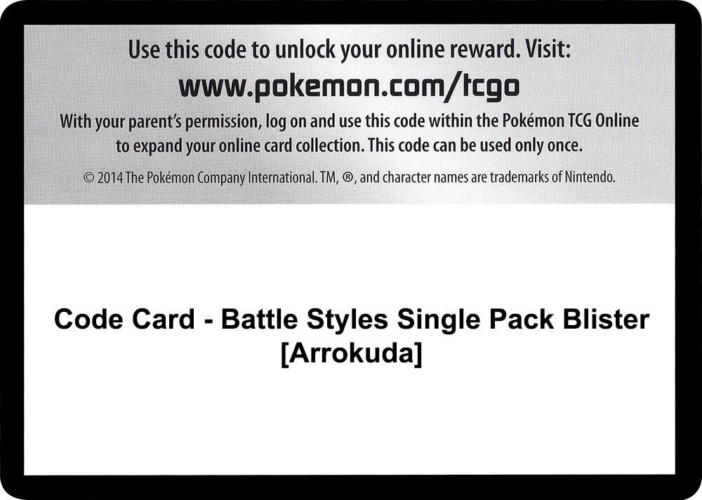 Code Card - Battle Styles Single Pack Blister [Arrokuda] Code Card Pokémon card