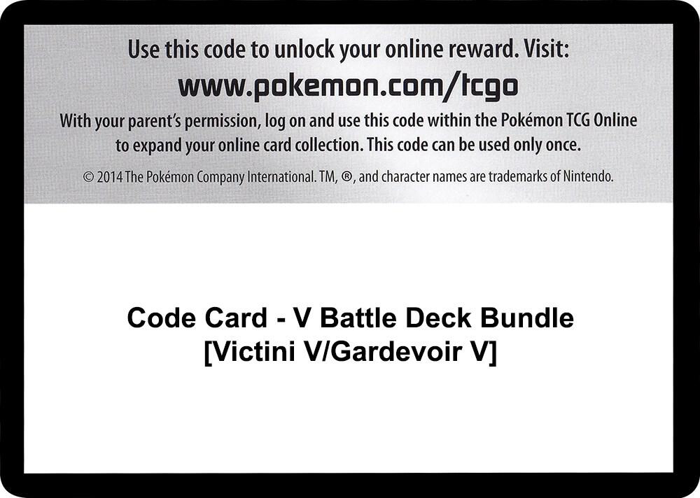 Code Card - V Battle Deck Bundle [Victini V/Gardevoir V] Code Card Miscellaneous Cards & Products