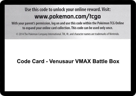 Code Card - Venusaur VMAX Battle Box - Code Card Miscellaneous Cards & Products