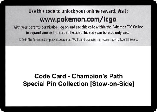 Code Card - Champion's Path Special Pin Collection [Stow-on-Side] Code Card Pokémon card