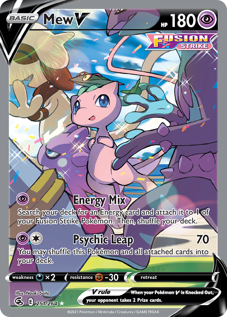 Mew V 251/264 Rare Ultra Fusion Strike