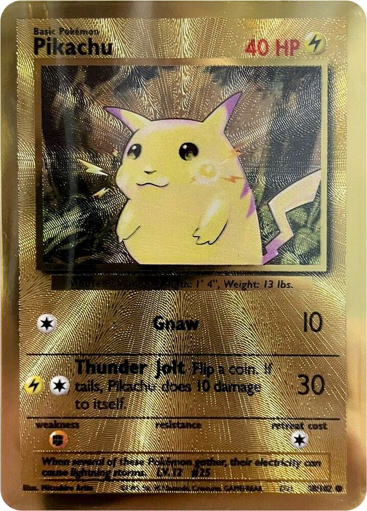 Pikachu - 58/102 (Celebrations Metal Card) Promo Miscellaneous Cards & Products