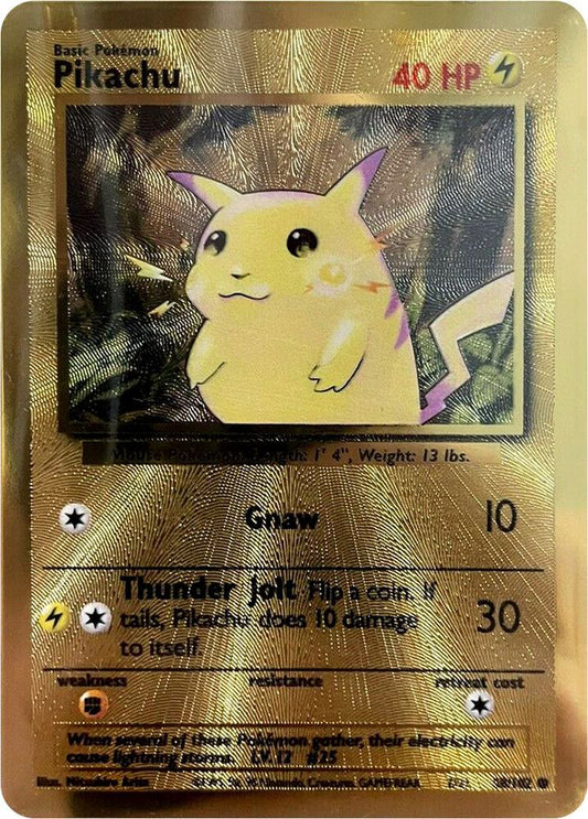 Pikachu - 58/102 (Celebrations Metal Card) 058/102 Promo Miscellaneous Cards & Products Pokémon card
