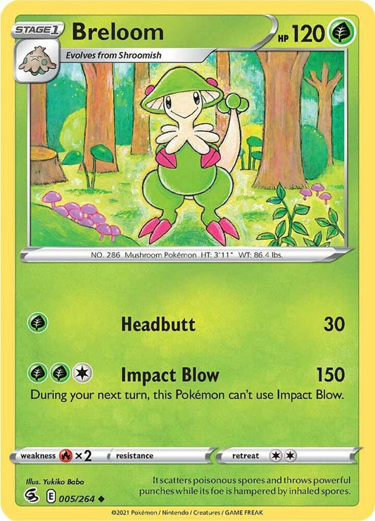 Breloom 005/264 Uncommon Fusion Strike Pokémon card