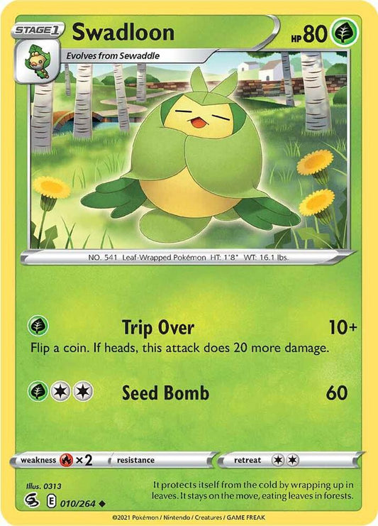 Swadloon 010/264 Uncommon Fusion Strike Pokémon card