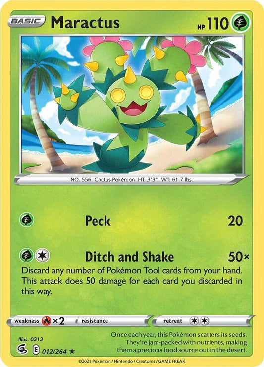 Maractus 012/264 Rare Fusion Strike Pokémon card