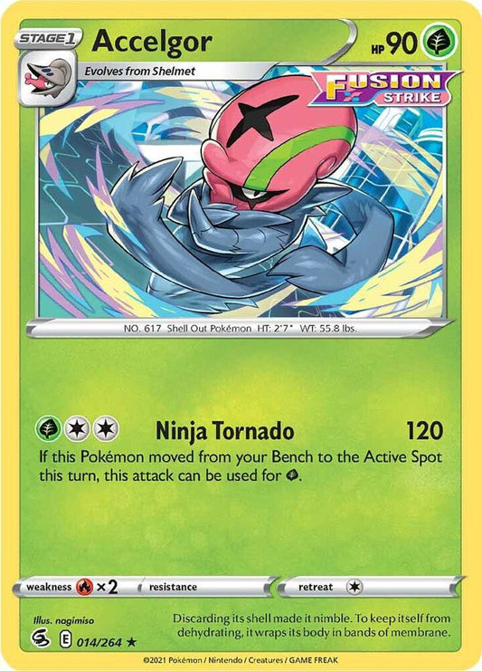 Accelgor 014/264 Rare Fusion Strike Pokémon card