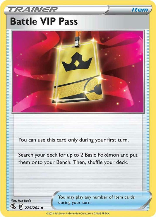 Battle VIP Pass - 225/264 Uncommon SWSH08: Fusion Strike