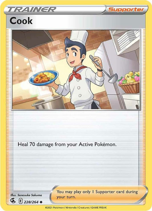 Cook 228/264 Uncommon Fusion Strike Pokémon card