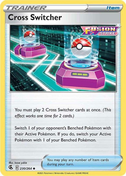 Cross Switcher 230/264 Uncommon Fusion Strike Pokémon card