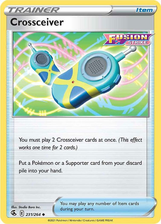 Crossceiver 231/264 Uncommon Fusion Strike Pokémon card