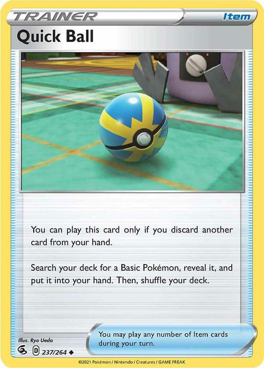 Quick Ball 237/264 Uncommon Fusion Strike Pokémon card
