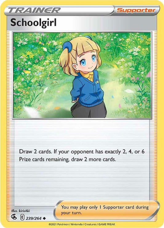 Schoolgirl 239/264 Uncommon Fusion Strike Pokémon card