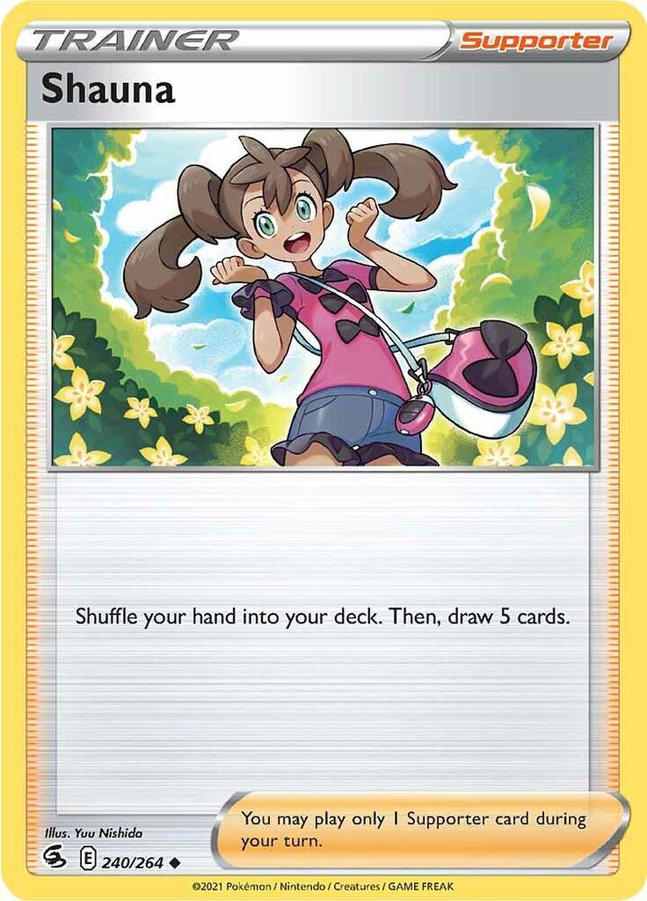 Shauna 240/264 Uncommon Fusion Strike Pokémon card