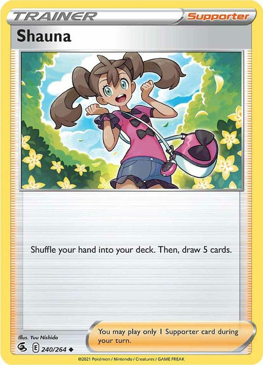 Shauna 240/264 Uncommon Fusion Strike Pokémon card