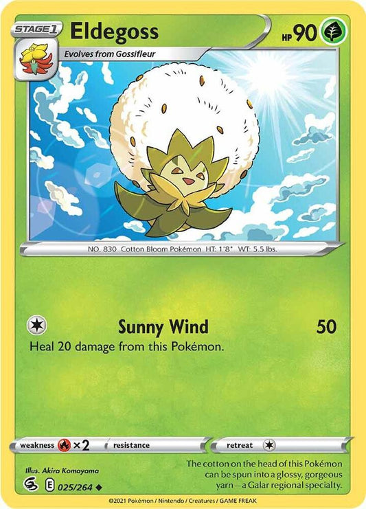 Eldegoss 025/264 Uncommon Fusion Strike Pokémon card