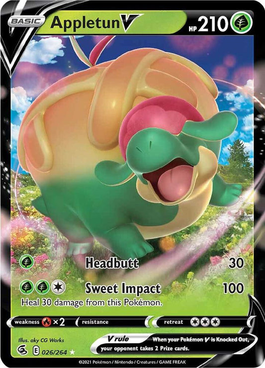 Appletun V 026/264 Ultra Rare Fusion Strike Pokémon card
