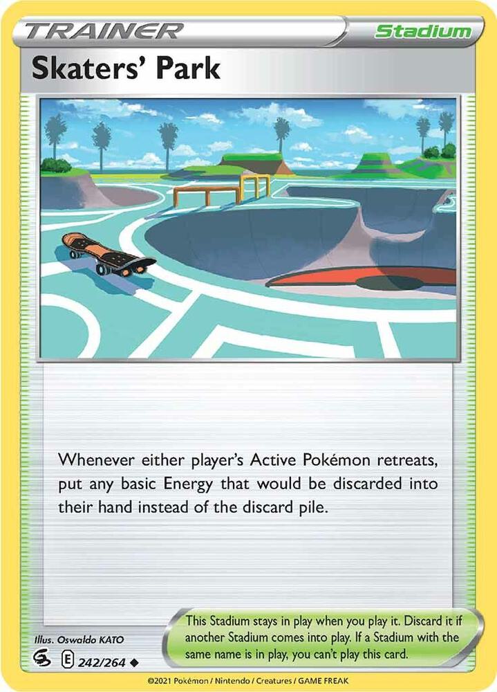 Skaters' Park - 242/264 Uncommon SWSH08: Fusion Strike