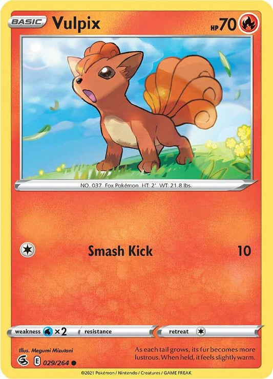 Vulpix (29) 029/264 Common Fusion Strike Pokémon card