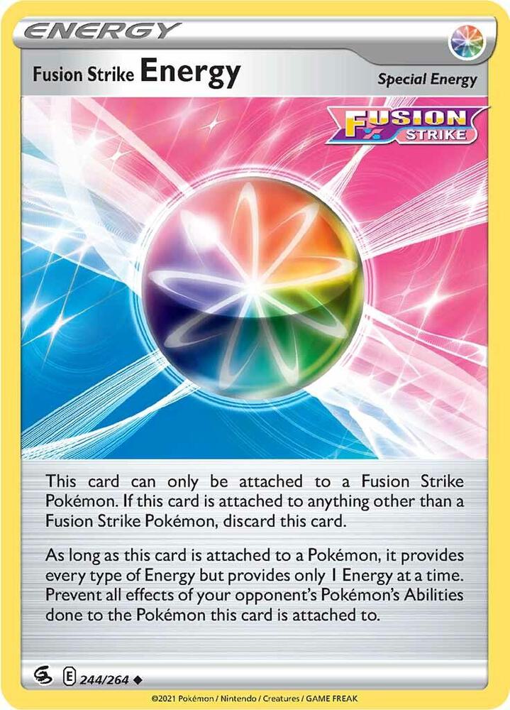 Fusion Strike Energy 244/264 Uncommon Pokémon card