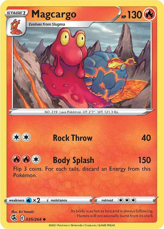 Magcargo 035/264 Uncommon Fusion Strike Pokémon card