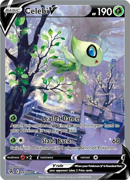 Celebi V (Alternate Full Art) 245/264 Ultra Rare Fusion Strike Pokémon card