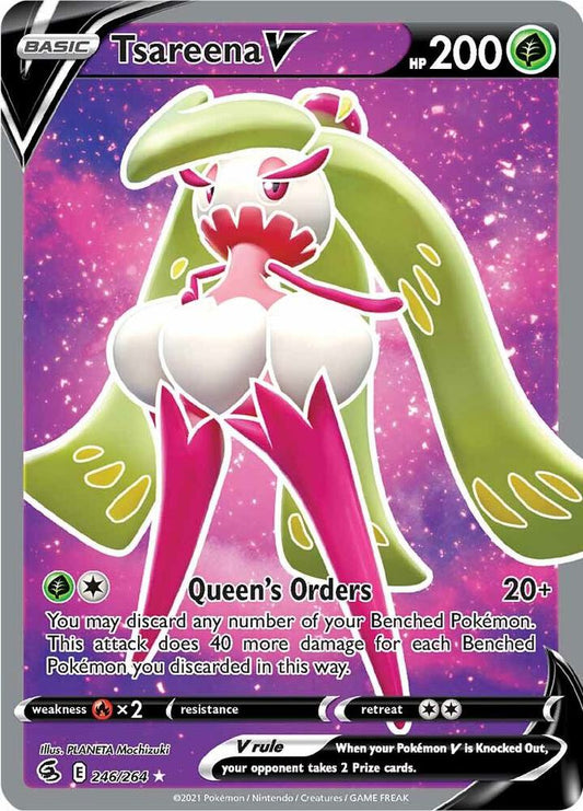 Tsareena V (Full Art) 246/264 Ultra Rare Fusion Strike Pokémon card