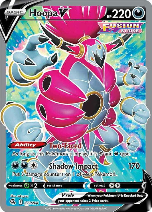 Hoopa V (Full Art) 253/264 Ultra Rare Fusion Strike Pokémon card