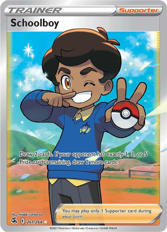 Schoolboy (Full Art) 261/264 Ultra Rare Fusion Strike Pokémon card