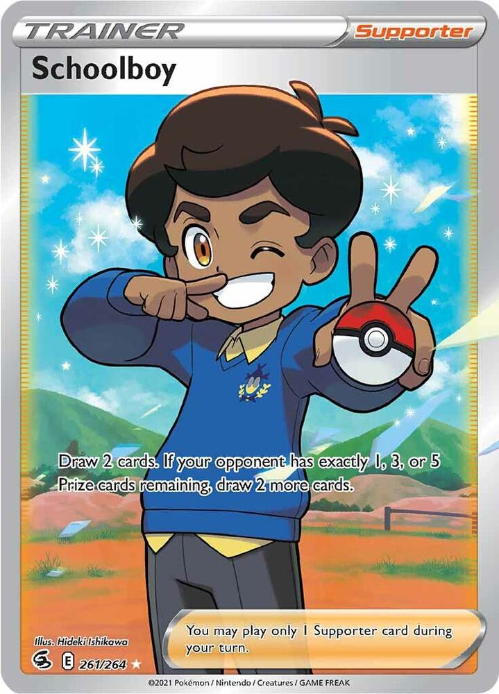 Schoolboy (Full Art) 261/264 Ultra Rare Fusion Strike Pokémon card